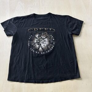 Creed Shirt Mens XL Black 1999 Summer Tour Graphic Band Tee T-Shirt